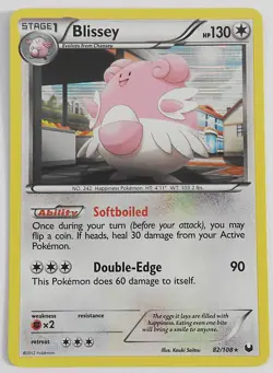 POKEMON BLISSEY 82/108 HOLO DARK EXPLORERS 2012 POKEMON LP - Image 1