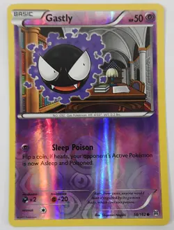 POKEMON GASTLY 58/162 REVERSE HOLO BREAKTHROUGH 2015 POKEMON NM - Image 1