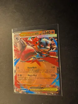 Pokemon Karte: Mega-Lucario EX 077/132 Mega Entwicklungen Near Mint Deutsch DR - Image 2