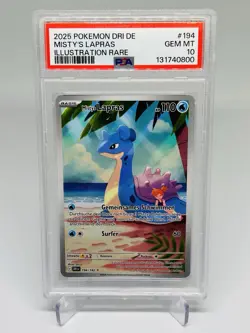 Misty’s Lapras PSA 10 Deutsch - DRI 194 Ewige Rivalen - Holo Rare Pokemon .DE - Image 1