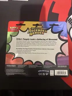 Pokemon Mega Evolution Ascend Heroes 2 Pack Blister - Erikas Tangela - Sealed - Image 2