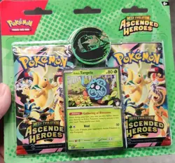 Pokemon Mega Evolution Ascend Heroes 2 Pack Blister - Erikas Tangela - Sealed - Image 1