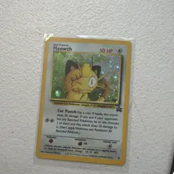 Pokemon TCG Meowth Black Star Promos Holo Card Wizards Black Star Promos 10 - Image 1