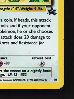 Meowth 10 Wizards Black Star Promos HP Pokemon Card TCG - Image 5