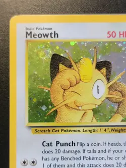 Pokemon TCG Meowth Black Star Promos Holo Card Wizards Black Star Promos 10 - Image 2