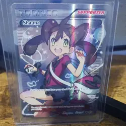 Pokemon Shauna Trainer Supporter Promo Full Art Holo Card 111A/124 Alternate Art - Image 1