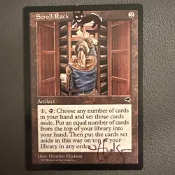 SIGNED SCROLL RACK TEMPEST HEATHER HUDSON LP MTG - Image 1