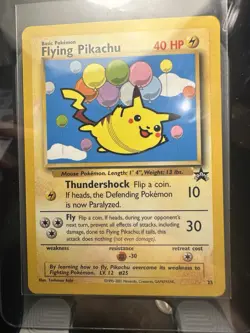 Flying Pikachu 25/53 Wotc Black Star Promo Regular - Image 1