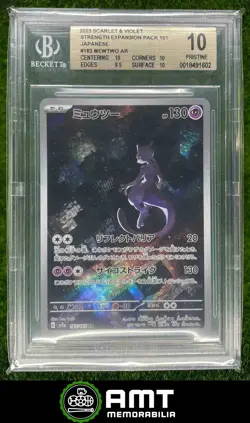 Mewtwo BGS 10 2023 Pokemon Scarlet & Violet Card 151 Japanese #183/165 Art Rare - Image 1