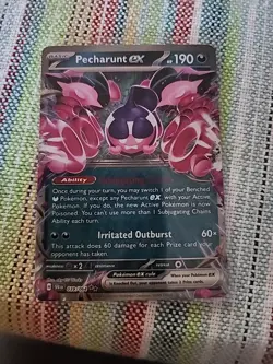Holo Pecharunt ex - 039/064 Double Rare Shrouded Fable Pokemon TCG - Image 1