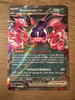 Pokemon TCG Pecharunt ex 039/064 Shrouded Fable Double Rare Holo - Never Played - Image 1