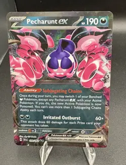 Pecharunt ex 039/064-Pokemon TCG-Double Rare-SV: Shrouded Fable-Holo-NM - Image 1