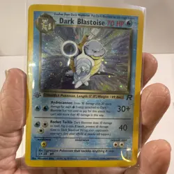 2000 Pokemon Team Rocket 1st Edition Dark Blastoise 3/82 Holo Rare - Image 1
