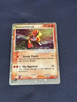 Hitmonchan ex 98/109 Ruby and Sapphire Holo played pokemon card - Image 1