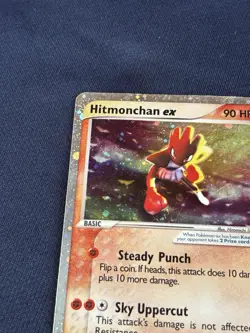 Hitmonchan ex 98/109 Ruby and Sapphire Holo played pokemon card - Image 2