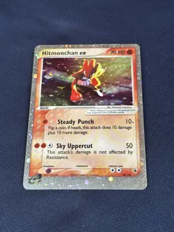 Hitmonchan ex 98/109 Ruby and Sapphire Holo played pokemon card - Image 4