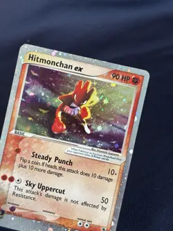 Hitmonchan ex 98/109 Ruby and Sapphire Holo played pokemon card - Image 5