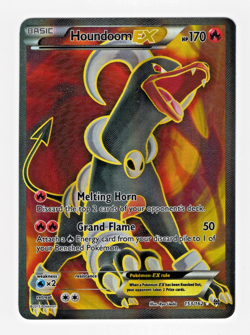 Pokemon TCG Houndoom EX 153/162 Breakthrough Full Art Card - Image 1