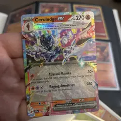 Pokemon TCG Surging Sparks Ceruledge EX Rare Holo Pokemon Card NM/MINT - Image 1