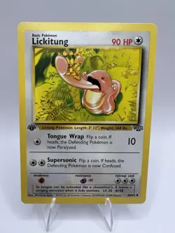 Pokemon Card - Lickitung Jungle 38/64 Uncommon 1st Edition - Image 1