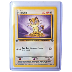 Meowth 56/64 Pokemon TCG 1st Edition Jungle NM Vintage 1999 Card - Image 1