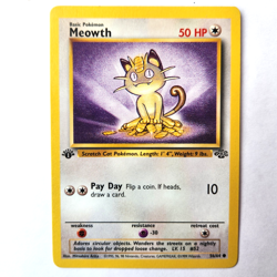 Meowth 56/64 Pokemon TCG 1st Edition Jungle NM Vintage 1999 Card - Image 2