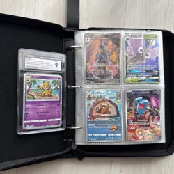 Pokemon Binder Collection Of 100+ Vintage And Modern Cards + Slab - Image 1