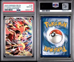 2025 Pokemon DRI EN-DESTINED RIVALS ETHAN'S TYPHLOSION ILLUSTRATION RARE PSA 10 - Image 3