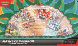 Pokemon TCG Masks of Ogerpon PREMIUM COLLECTION CASE Factory Sealed 6 Boxes - Image 1