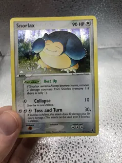 2004 Pokemon TCG Snorlax Holo Rare FireRed & LeafGreen 15/112 SWIRL! - Image 3