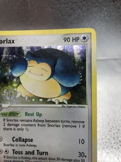2004 Pokemon TCG Snorlax Holo Rare FireRed & LeafGreen 15/112 SWIRL! - Image 5