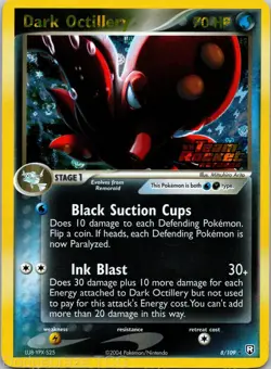Dark Octillery 8/109 Holo Rare Team Rocket Returns Pokemon Reverse Holo NM - Image 1