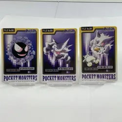 Gastly Haunter Gengar Set Pokemon Carddass 1997 Bandai Pocket Monsters Japan - Image 5