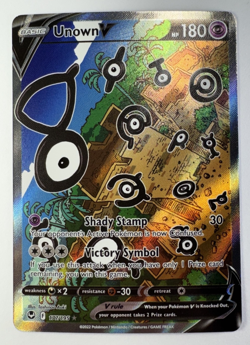 Pokemon: Unown V Ultra Rare Alt Full Art Holo 177/195 Silver Tempest (Near Mint) - Image 1