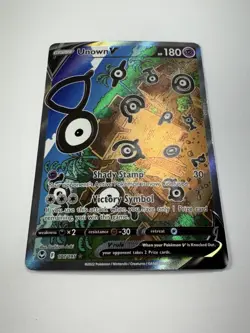 Pokemon: Unown V Ultra Rare Alt Full Art Holo 177/195 Silver Tempest (Near Mint) - Image 2