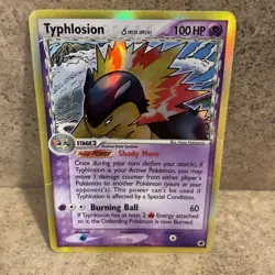 Typhlosion Delta Species 12/101 Psychic Holo Rare Dragon Frontiers 2006 MP/HP - Image 2