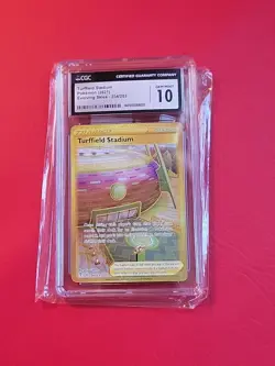 Gold Turffield Stadium Pokemon 2021 Evolving Skies #234/203 CGC 10 GEM MINTSLAB - Image 1