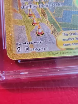 Gold Turffield Stadium Pokemon 2021 Evolving Skies #234/203 CGC 10 GEM MINTSLAB - Image 2