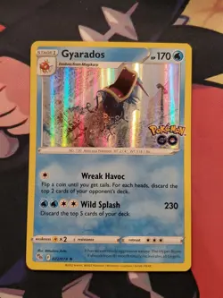 Pokemon TCG Gyarados Pokemon Go Set 022/078 Holo Rare 2022 - Image 1