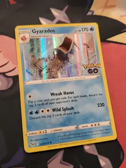 Pokemon TCG Gyarados Pokemon Go Set 022/078 Holo Rare 2022 - Image 2