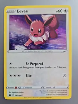 Eevee SWSH127 NM/LP POKEMON Black Star Promo Holo - Image 1