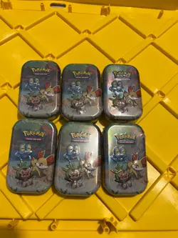 Pokemon TCG Celebrations Mini Tin Pack Sealed 6x - Image 1