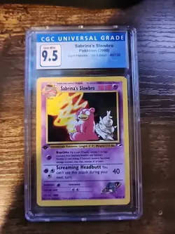 Sabrina's Slowbro Pokemon (2000) Gym Heroes - 1st Edition - 60/132 Cgc 9.5 - Image 1