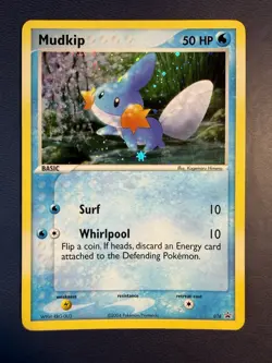 2004 Pokemon Black Star Promo 018 Mudkip Holo EX - Image 1