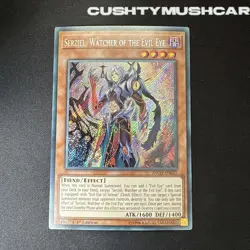 YUGIOH SERZIEL WATCHER OF THE EVIL EYE SECRET RARE INCH-EN027 1ST EDITION - Image 2