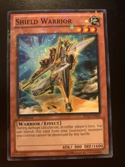 Shield Warrior (Mosaic Rare) BP02-EN066 Battle Pack 2 1st Edition - Image 1