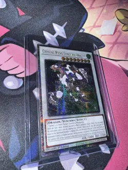 *Yu-Gi-Oh! Crystal Wing Synchro Dragon RA02-EN029 25th Anniversary QCSR* - Image 1