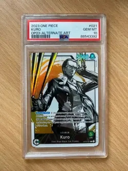 Kuro (OP03-021 L) Alt Art PSA 10 (88543392) - One Piece - Image 1