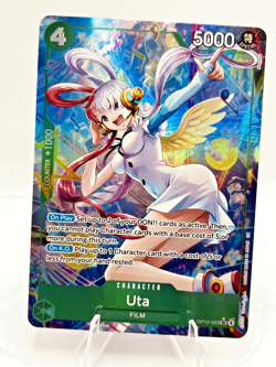 One Piece Uta OP13-023 (Alternate Art) SR Green English NM - Image 1
