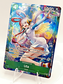 One Piece Uta OP13-023 (Alternate Art) SR Green English NM - Image 2